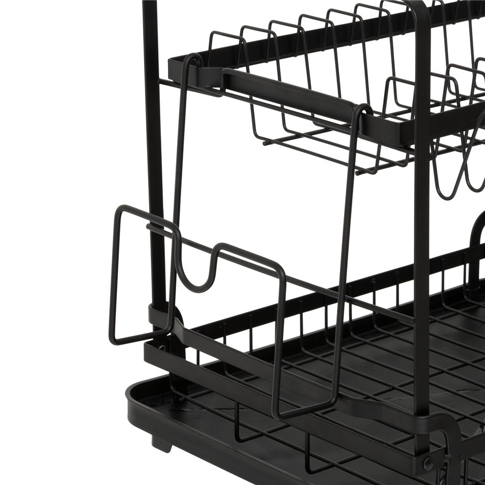 Dish draines Black Edition, 2-tier, black, H30x49.5x37cm