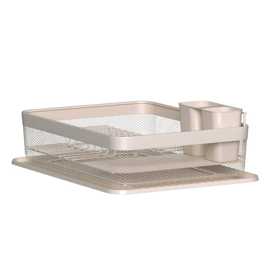 Dish drainer Mayaj, beige, H13.5x43x32cm