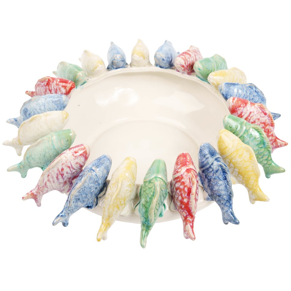 Декоративное блюдо Colour fish, H13.5cm, D34.7cm