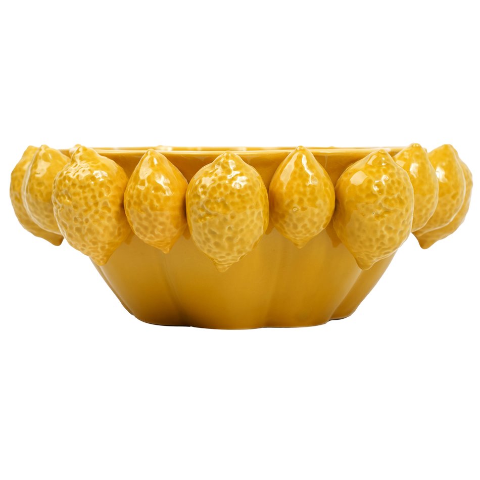 Декоративное блюдо Lemons, желтый, H12.5cm, D33.2cm