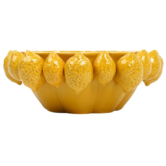 Декоративное блюдо Lemons, желтый, H12.5cm, D33.2cm