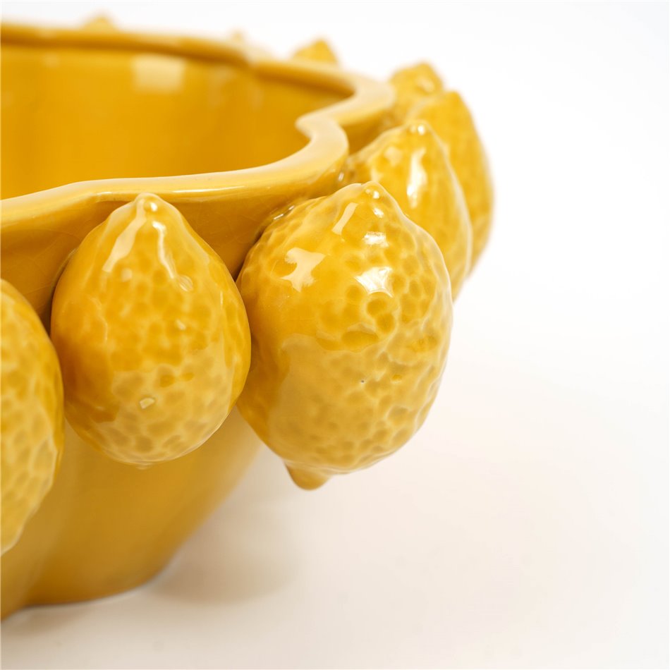 Декоративное блюдо Lemons, желтый, H12.5cm, D33.2cm