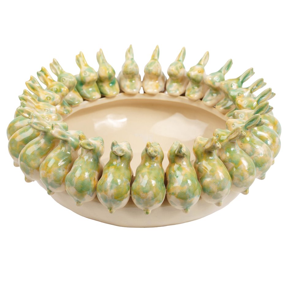 Декоративное блюдо Little Bunny, H15cm, D37.5cm