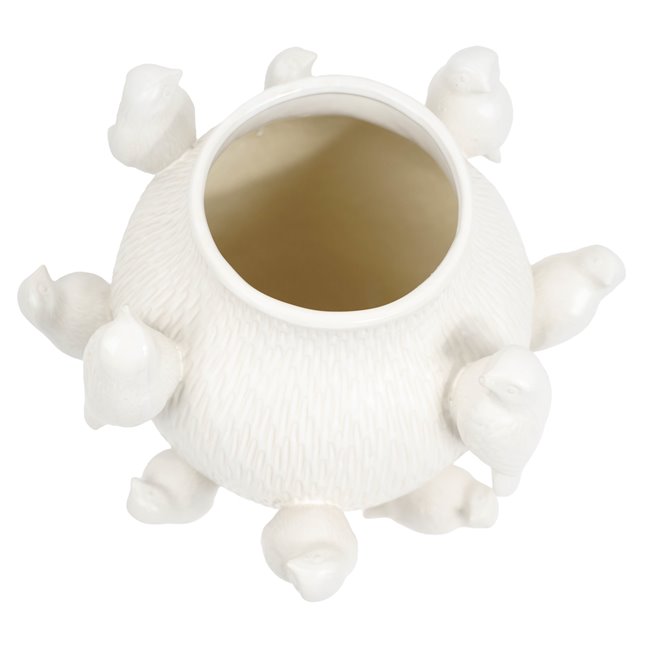 Ваза Bird white, белый, H31.5cm, D29cm