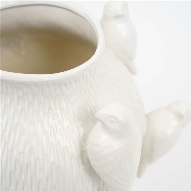 Ваза Bird white, белый, H31.5cm, D29cm
