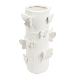 Ваза Butterfly white, белый, H30.5cm, D16cm