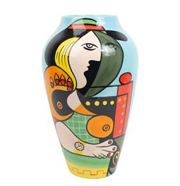 Vase Woman from Malaga, H37.5cm, D23cm