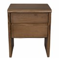 Bedside table Saffron with 2 drawers, mango wood, H55x46x40cm