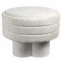 Pouf with storage Magari, beige, H49cm, D63cm