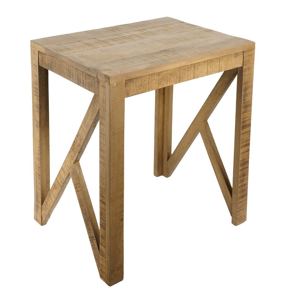 Side table Saggo L, mango wood, 45x35cm H50cm