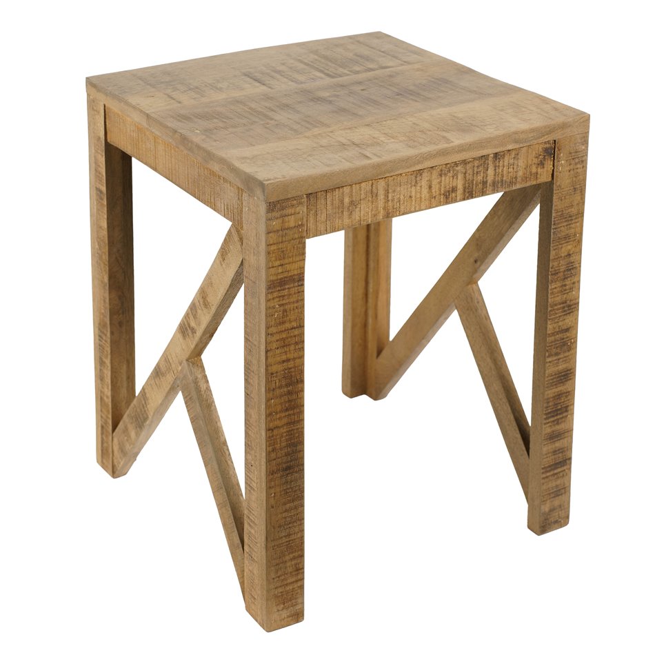 Side table Saggo M, mango wood, 35x35cm H42cm