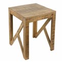 Side table Saggo M, mango wood, 35x35cm H42cm