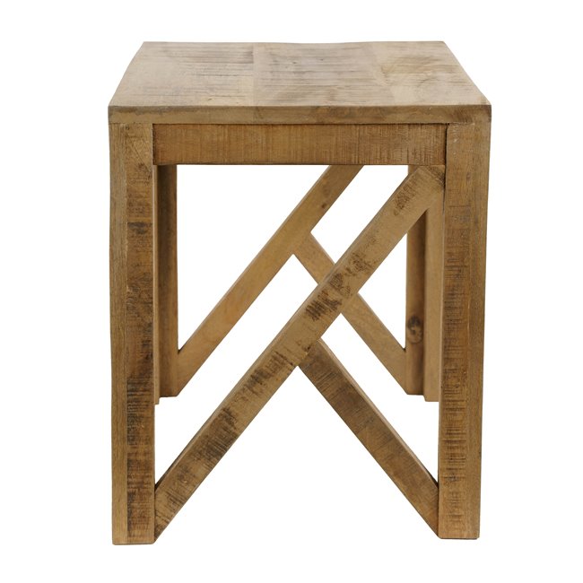 Side table Saggo M, mango wood, 35x35cm H42cm
