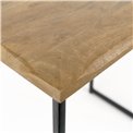 Side table Sagora L, mango wood/metal, 45x30cm H45cm