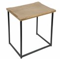 Side table Sagora M, mango wood/metal, 37x28cm H38cm