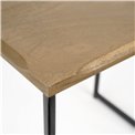 Side table Sagora M, mango wood/metal, 37x28cm H38cm