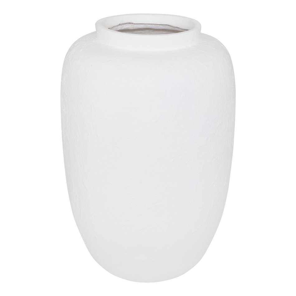 VASE ELENE, white, H45.5cm, D29.5cm