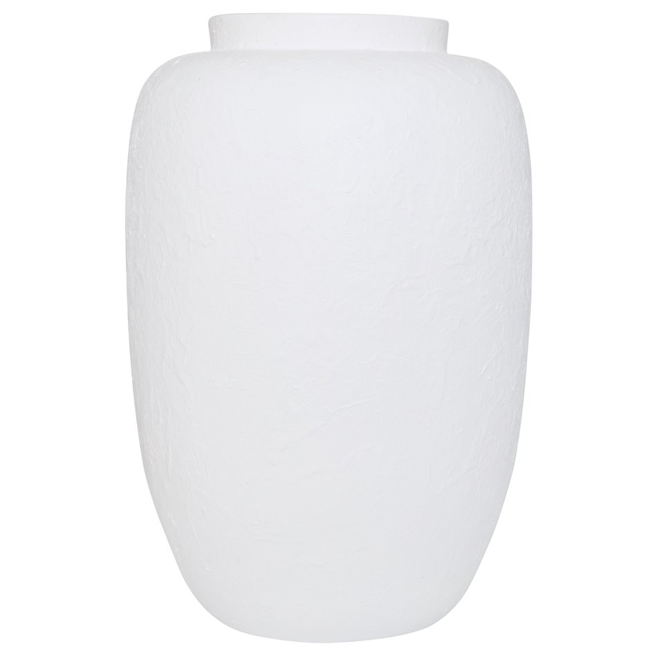 VASE ELENE, white, H45.5cm, D29.5cm