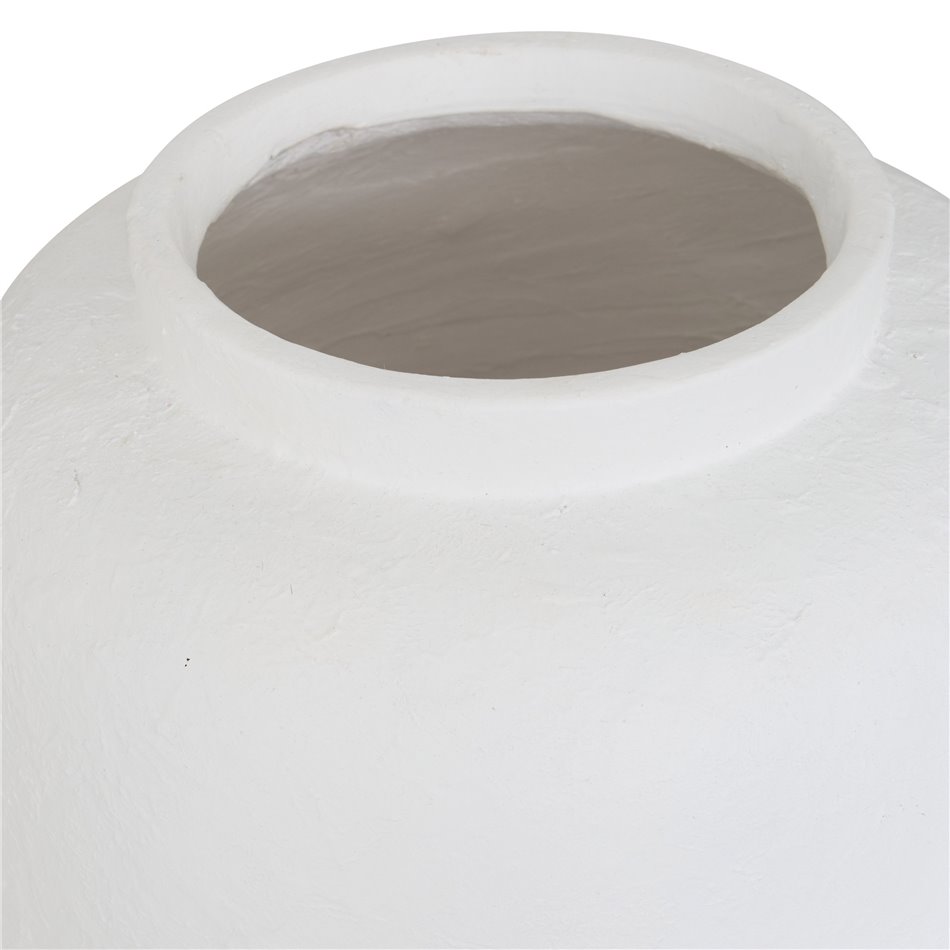 VASE ELENE, white, H45.5cm, D29.5cm