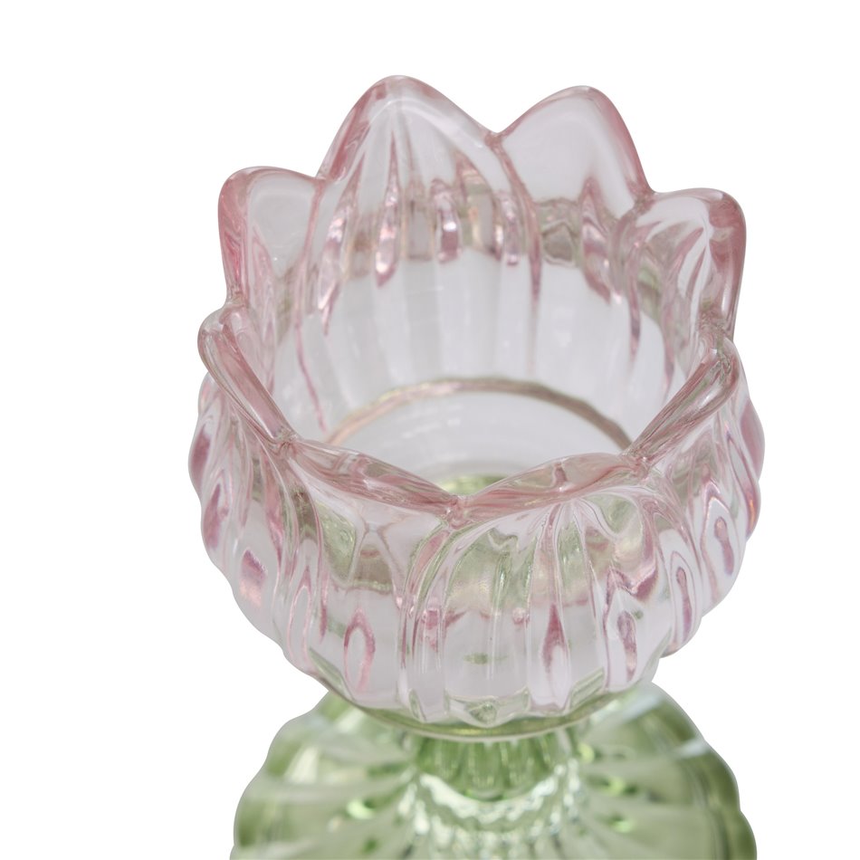 Набор подсвечников FLEUR, 2 шт., H15cm, D8cm /  H17cm, D8cm