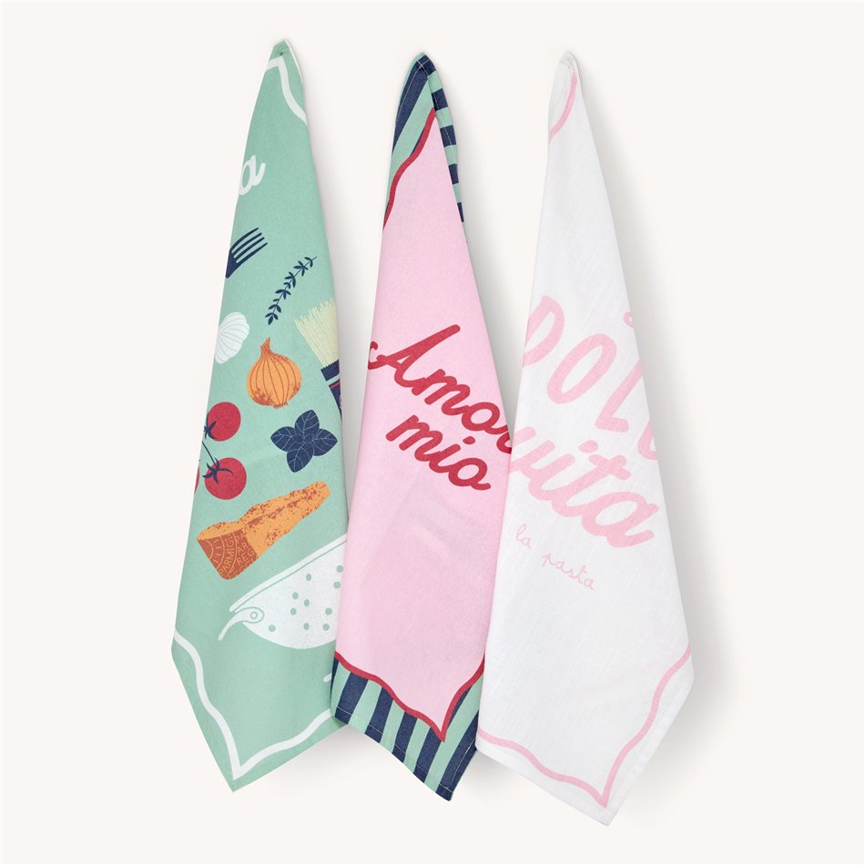 Kitchen towel Della, set of 3 pcs., 45x70cm