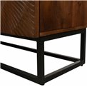 Буфет Bailey Compact brown, мангового дерева/MDF/металл, H76x71x36cm