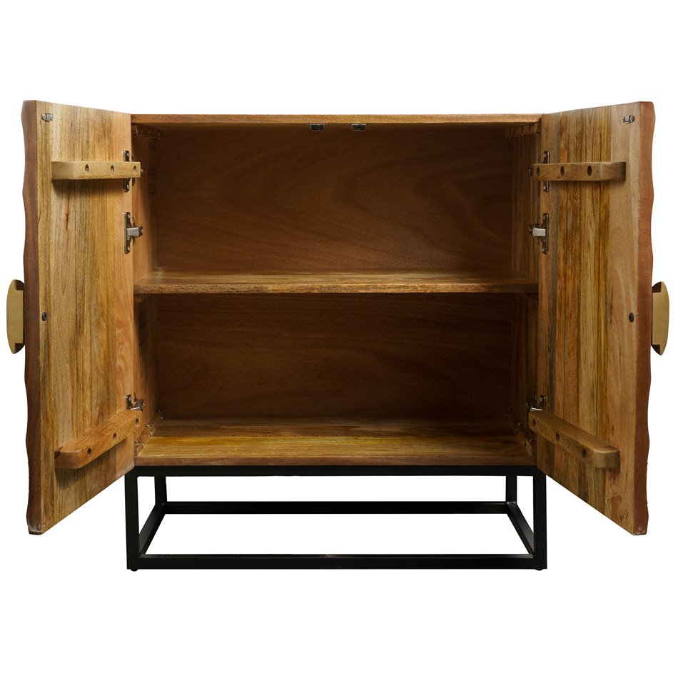 Буфет Bailey Compact brown, мангового дерева/MDF/металл, H76x71x36cm