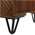 Side table Bailey ST L BR, mango wood/MDF/metal, 45x40cm H55cm