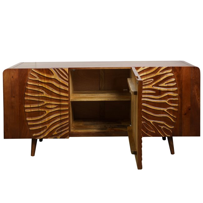 Sideboard Verde Brown, mango wood/MDF, H75x38x160cm
