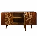 Sideboard Verde Brown, mango wood/MDF, H75x38x160cm