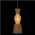 Griestu lampa Titus, džutas abažūrs, H75-145cm, D26.5cm, E27 40W(MAX)