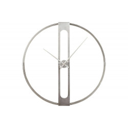 Wall clock Clip, silver colour, D107cm