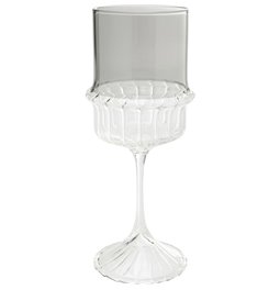 Vīna glāze Noelle, pelēka, 415ml, H22cm, D8.7cm