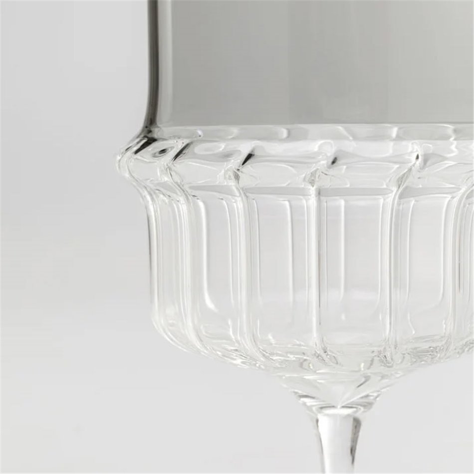 Vīna glāze Noelle, pelēka, 415ml, H22cm, D8.7cm