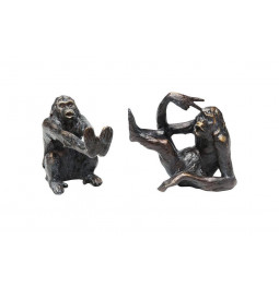 Grāmatu balsts Monkey, komplektā 2gab, 17x20x10cm