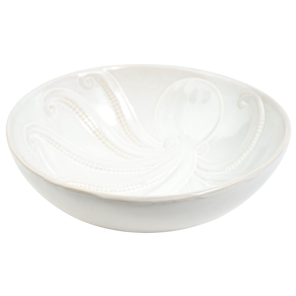 Bowl Polipo, white, ceramic, D25.5cm H8cm
