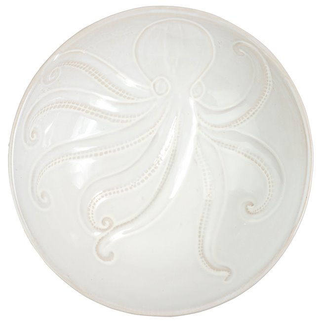 Bowl Polipo, white, ceramic, D25.5cm H8cm