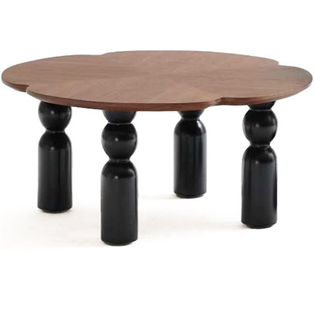 Coffee table Wallern, MDF/metal, D85cm H35cm