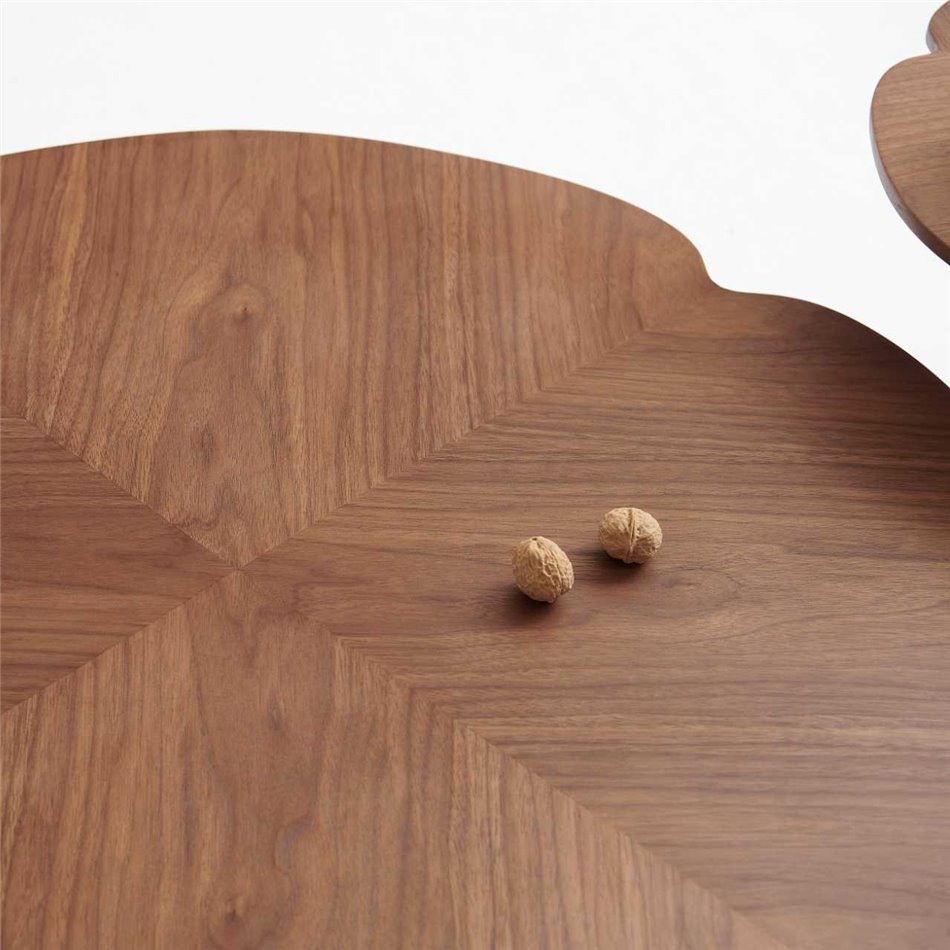 Coffee table Wallern, MDF/metal, D85cm H35cm