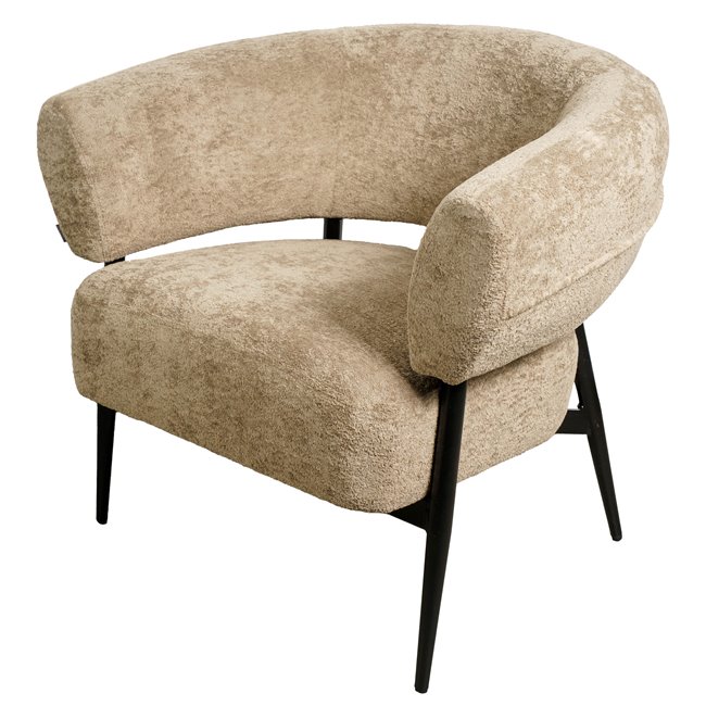 Кресло для отдыха Davor, бежевый 18, H71x82x74cm, высота сиденья 45cm