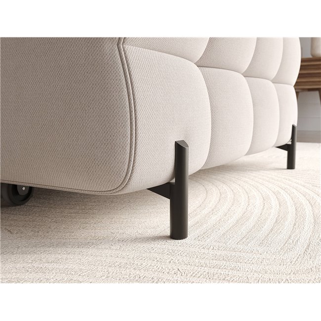 Угловой диван Elferlo R, раздвижной, Sola 18, бежевый, H93x285x181cm