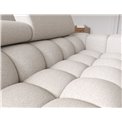Угловой диван Elferlo L, раздвижной, Royal 18, букле, бежевый, H93x285x181cm