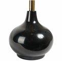 Приставной столик Jenne, черный/золотой цвет, мрамор/нержавеющая сталь, D40cm H55cm