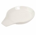 Ceramic spoon holder, white, H2x15x12cm