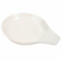 Ceramic spoon holder, white, H2x15x12cm