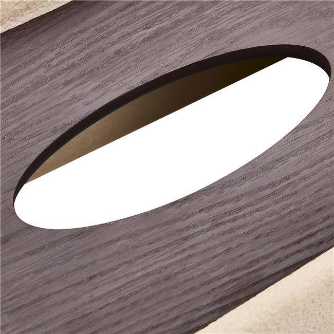 Коробка для салфеток OLEYA, бежевый/коричневый, H9.7x25.5x14.5cm