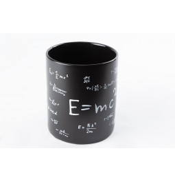 Черная керамическая кружка Mathematic, 13x11см