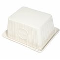 Butter dish, white, H8x15x12.5cm