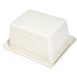 Butter dish, white, H8x15x12.5cm