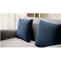Sofa bed Elario, sleeping function, Nube 03, Nube 40, velvet, grey, H85x130x103cm